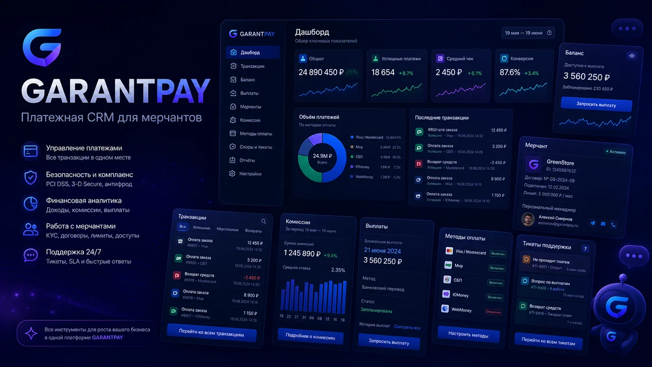 GarantPAY Merchant CRM